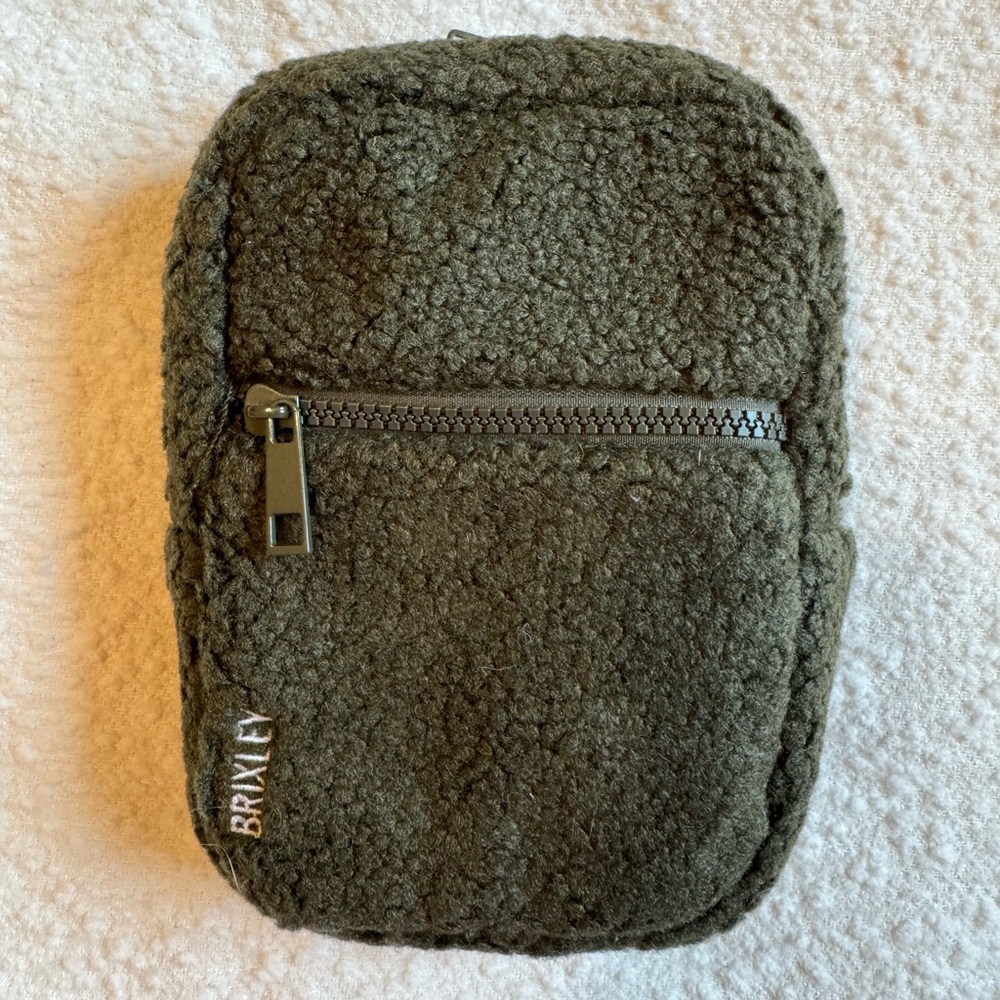 New Brixley Bags Olive Green Sherpa Crossbody Bag - Limited Edition